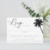 Het hedendaagse Kathodee Maalkeuzeweduwschap RSVP Kaartje (Staand voorkant)