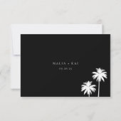 Het hedendaagse Kathodee Maalkeuzeweduwschap RSVP Kaartje (Achterkant)