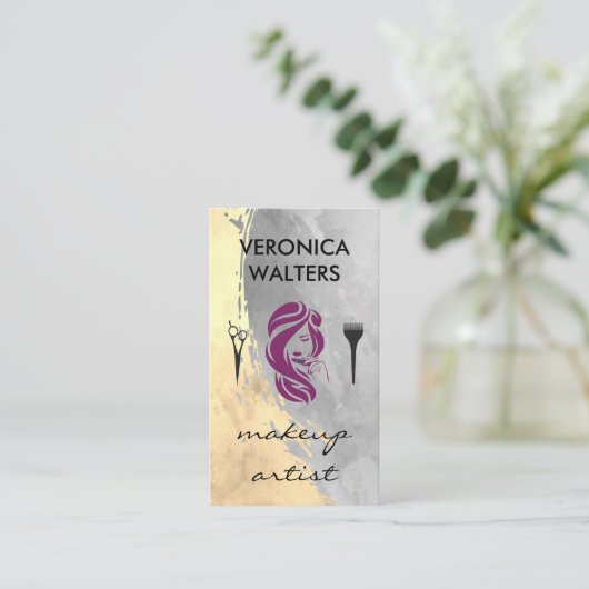 Het hedendaagse make-up en haar visitekaartje (Staand voorkant)