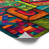 Het hedendaagse Maya-visioen: Abstracte tijdperken Poster (Hoek)