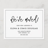 Het hedendaagse moderne briefkaart van de aankondi (Voorkant)