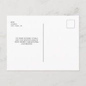 Het hedendaagse Monogram zwarte sparen Onze Datum Briefkaart (Achterkant)