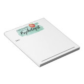 Het hedendaagse Notiepad van de psycholoog op scho Notitieblok (Schuin)