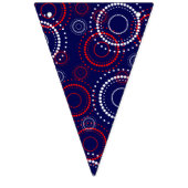 Het hedendaagse Rode Witte Vuurwerk op Blauw Vlaggetjes (Eerste vlag)