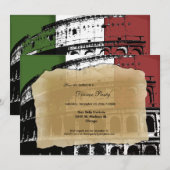 Het hedendaagse Roman Coliseum Dinner Party nodigt Kaart (Voorkant / Achterkant)