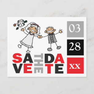 Het hedendaagse sparen de Datum Happy Passen getro Briefkaart