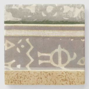 Het hedendaagse Tribale Patroonschilderen Stenen Onderzetter