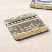 Het hedendaagse Tribale Patroonschilderen van het  Bier Onderzetter (Linkerzijde)