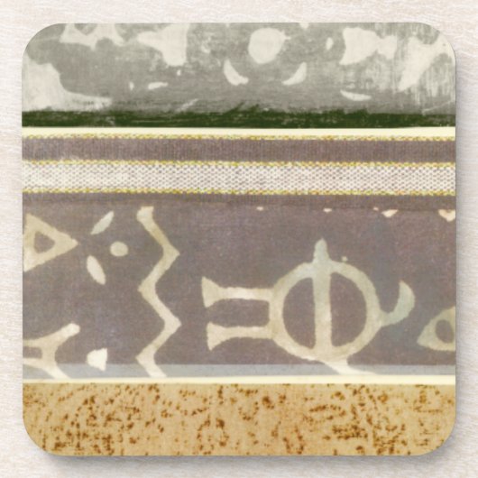 Het hedendaagse Tribale Patroonschilderen van het  Bier Onderzetter (Voorkant)