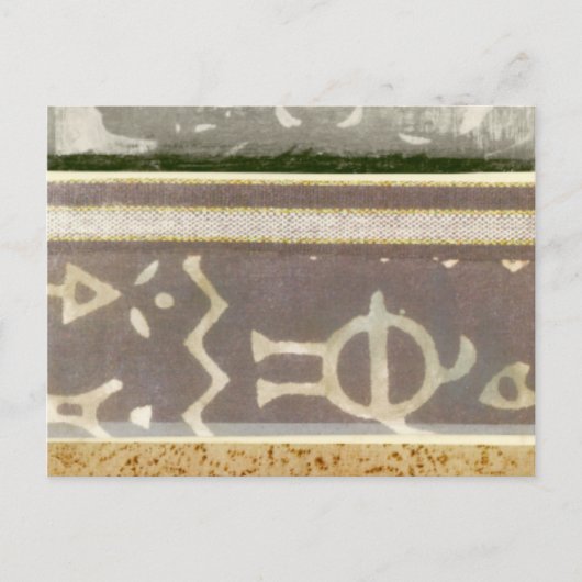 Het hedendaagse Tribale Patroonschilderen van het  Briefkaart (Voorkant)