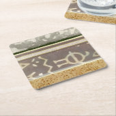 Het hedendaagse Tribale Patroonschilderen van het  Kartonnen Onderzetters (Schuin)