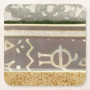 Het hedendaagse Tribale Patroonschilderen van het Kartonnen Onderzetters