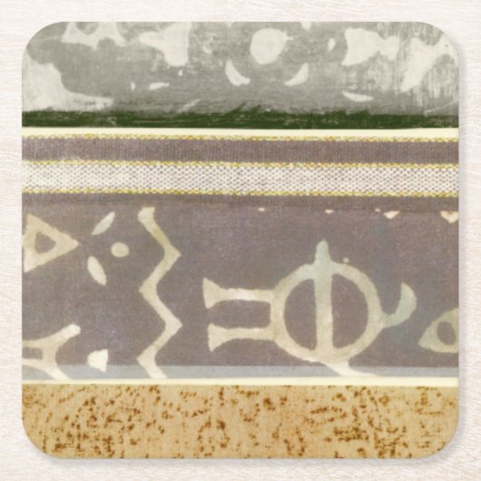 Het hedendaagse Tribale Patroonschilderen van het  Kartonnen Onderzetters (Voorkant)