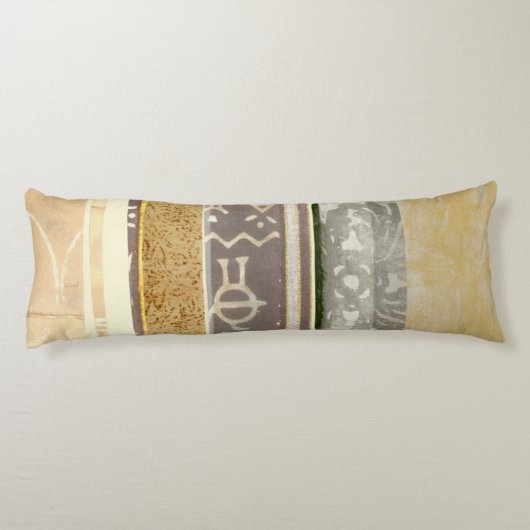 Het hedendaagse Tribale Patroonschilderen van het  Lichaamskussen (Achterkant)