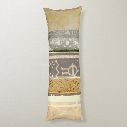 Het hedendaagse Tribale Patroonschilderen van het  Lichaamskussen (Achterkant (Verticaal))