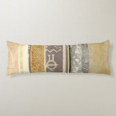 Het hedendaagse Tribale Patroonschilderen van het  Lichaamskussen (Voorkant)