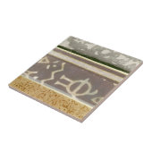 Het hedendaagse Tribale Patroonschilderen van het  Tegeltje (Zijkant)