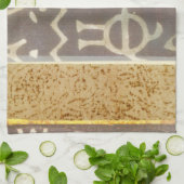 Het hedendaagse Tribale Patroonschilderen van het Theedoek (Gevouwen)