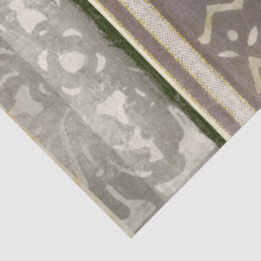 Het hedendaagse Tribale Patroonschilderen van het  Tissuepapier (Detail)