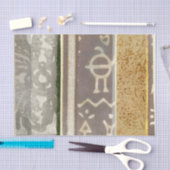 Het hedendaagse Tribale Patroonschilderen van het  Tissuepapier (Craft)