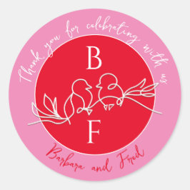 Het hedendaagse Weddenschap Dank jullie Stickers v