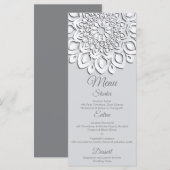 Het hedendaagse witboek snijdt het Mandala-huwelij Menu (Voorkant / Achterkant)