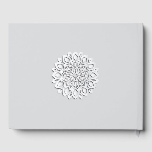 Het hedendaagse Witboek snijdt Mandala af Gastenboek (Achterkant)