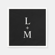 Het hedendaagse zwarte monogram van de Douane Wedd