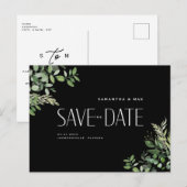Het hedendaagse Zwarte Weddenschap van Greenery sp Aankondigingskaart (Voorkant / Achterkant)