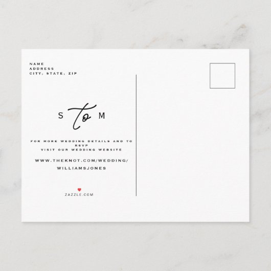 Het hedendaagse Zwarte Weddenschap van Greenery sp Aankondigingskaart (Achterkant)