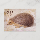 HET HEDGEHOG-Monogram Visitekaartje (Achterkant)