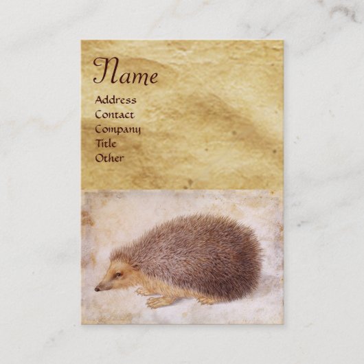 HET HEDGEHOG-Monogram Visitekaartje (Voorkant)