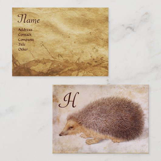 Het HEDGEHOG-programma voor het trekken van dieren Visitekaartje (Voorkant / Achterkant)
