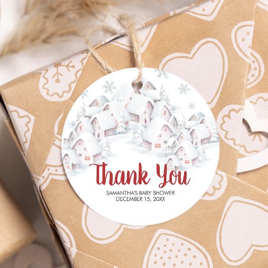 Het Heeft Een Dorp Baby Shower Rond Bedankjes Labels