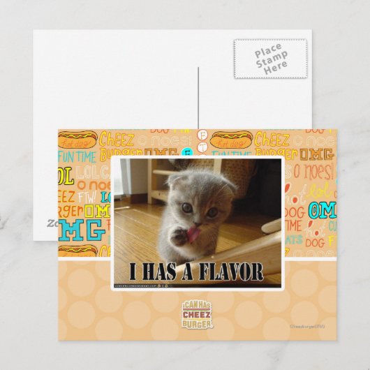 Het heeft een smaak briefkaart (Voorkant / Achterkant)