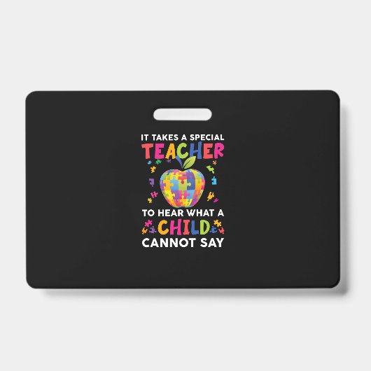 Het heeft een speciale leraar nodig om te horen wa badge (Voorzijde)