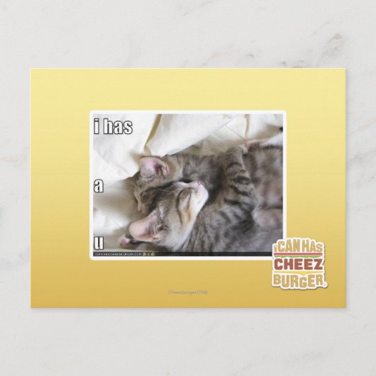 Het heeft een U Briefkaart (Voorkant)