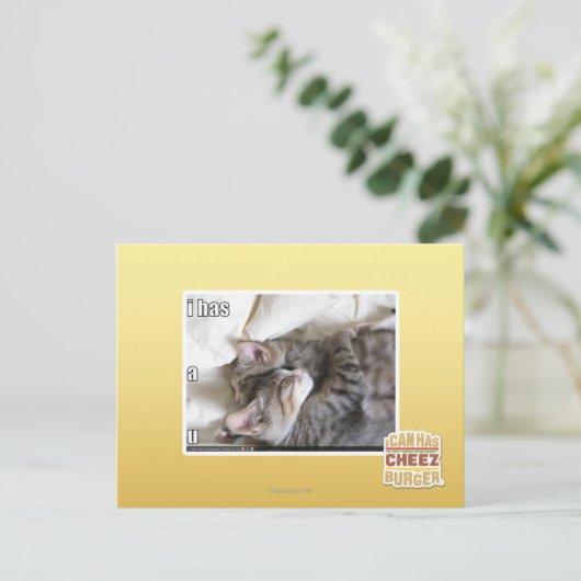 Het heeft een U Briefkaart (Staand voorkant)