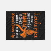 Het heeft geen manuele leukemie fleece deken (Voorkant (Horizontaal))
