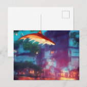 Het heeft haaien gerooid briefkaart (Voorkant / Achterkant)