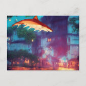 Het heeft haaien gerooid briefkaart (Voorkant)