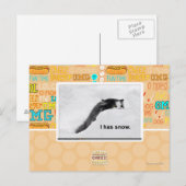 Het heeft sneeuw. briefkaart (Voorkant / Achterkant)