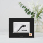 Het heeft sneeuw. briefkaart (Staand voorkant)