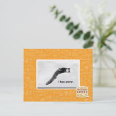 Het heeft sneeuw. briefkaart (Staand voorkant)