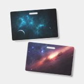 Het heelal badge (Voor- en achterkant)