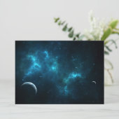 Het heelal bedankkaart (Staand voorkant)