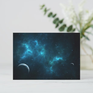 Het heelal bedankkaart