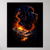 Het heelal binnen een Newf Poster (Voorkant)