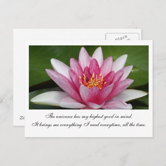 Het heelal briefkaart (Voorkant / Achterkant)