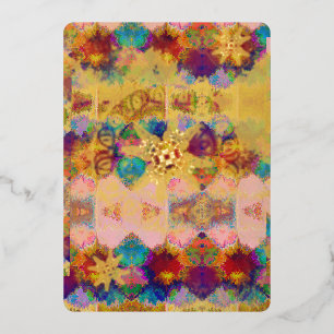 Het heelal folie feestdagenkaart